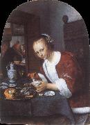 Jan Steen The oysters eater Sweden oil painting artist